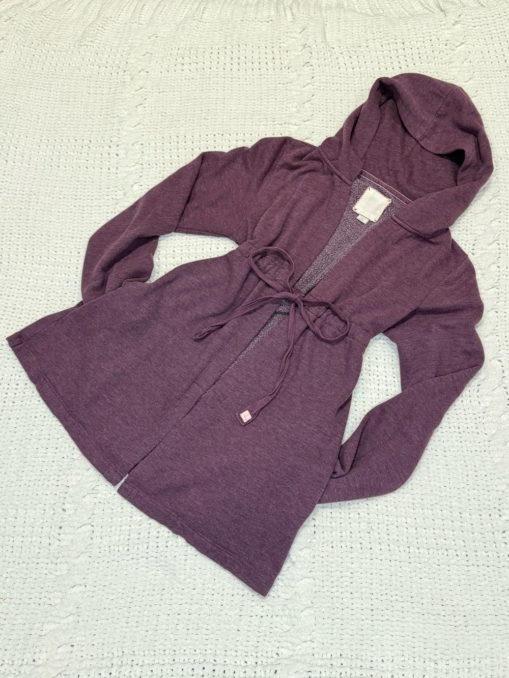 Vintage Y2K Victoria's Secret Plush Fleece, Cinched Waist Babydoll Cardigan